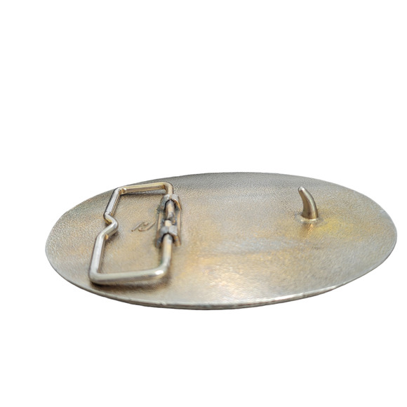 The State of Texas Lone Star Solid Metal Oval Belt Buckle - Picture 3 of 8